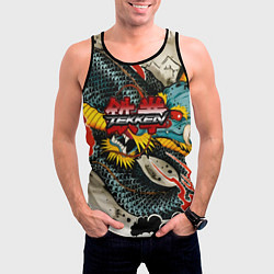 Майка-безрукавка мужская Tekken dragon tatoo, цвет: 3D-черный — фото 2