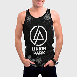 Майка-безрукавка мужская Снежный Linkin Park, цвет: 3D-черный — фото 2