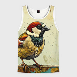 Мужская майка без рукавов Воробушек