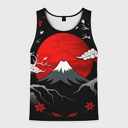 Мужская майка без рукавов Японский вулкан