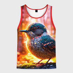 Мужская майка без рукавов Кукушка в искрах