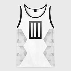 Майка-безрукавка мужская Paramore white poly, цвет: 3D-черный