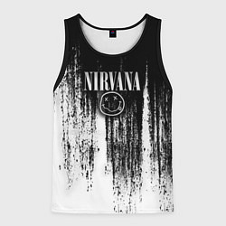 Мужская майка без рукавов Нирвана потёки грязи