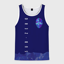 Майка-безрукавка мужская Mortal Kombat - Саб-Зиро, цвет: 3D-белый