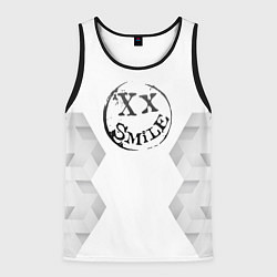 Майка-безрукавка мужская Avril Lavigne white poly, цвет: 3D-черный