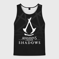 Майка-безрукавка мужская Assassins creed shadows - монохромный, цвет: 3D-черный