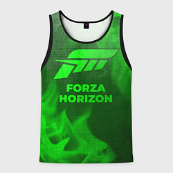 Майка-безрукавка мужская Forza Horizon - green gradient, цвет: 3D-черный