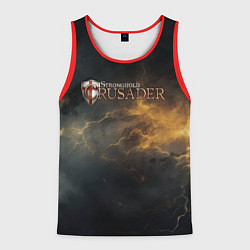 Майка-безрукавка мужская Stronghold сrusader гроза крестоносцев, цвет: 3D-красный