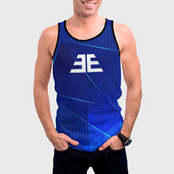 Майка-безрукавка мужская Imagine Dragons blue poly, цвет: 3D-черный — фото 2