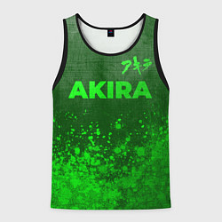 Майка-безрукавка мужская Akira - green gradient посередине, цвет: 3D-черный