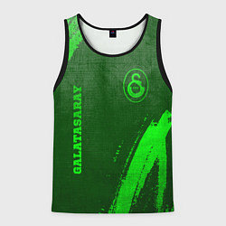 Майка-безрукавка мужская Galatasaray - green gradient вертикально, цвет: 3D-черный