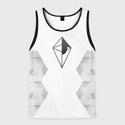Мужская майка без рукавов No Mans Sky white poly