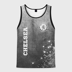 Майка-безрукавка мужская Chelsea - grey gradient вертикально, цвет: 3D-черный