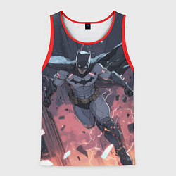 Мужская майка без рукавов Полет Бэтмена