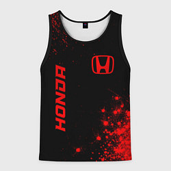 Мужская майка без рукавов Honda - red gradient вертикально