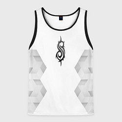 Мужская майка без рукавов Slipknot white poly