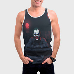 Майка-безрукавка мужская Джокер в пустом баре, цвет: 3D-белый — фото 2