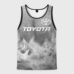 Майка-безрукавка мужская Toyota - grey gradient посередине, цвет: 3D-черный