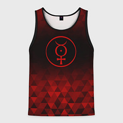 Мужская майка без рукавов Marilyn Manson red poly