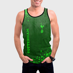 Майка-безрукавка мужская Tottenham - green gradient вертикально, цвет: 3D-черный — фото 2