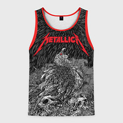 Майка-безрукавка мужская Metallica - scavenger on the skull, цвет: 3D-красный