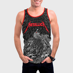 Майка-безрукавка мужская Metallica - scavenger on the skull, цвет: 3D-красный — фото 2