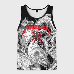 Майка-безрукавка мужская Metallica - rats and crows, цвет: 3D-черный