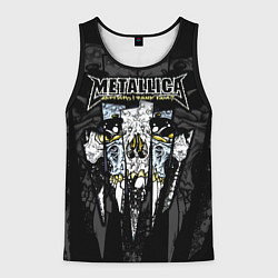 Мужская майка без рукавов Metallica - skull with fangs
