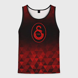 Майка-безрукавка мужская Galatasaray red poly, цвет: 3D-черный