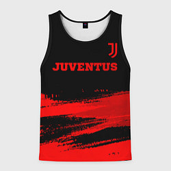 Майка-безрукавка мужская Juventus - red gradient посередине, цвет: 3D-черный