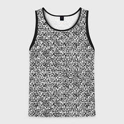 Майка-безрукавка мужская Чёрно-белый текстурный, цвет: 3D-черный