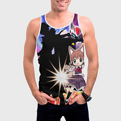 Майка-безрукавка мужская Фанату аниме, цвет: 3D-белый — фото 2
