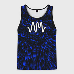Майка-безрукавка мужская Arctic Monkeys blue energy, цвет: 3D-черный