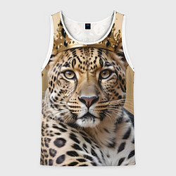 Мужская майка без рукавов Королевский леопард
