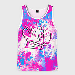 Майка-безрукавка мужская Мартышка Джинкс - Arcane, цвет: 3D-белый