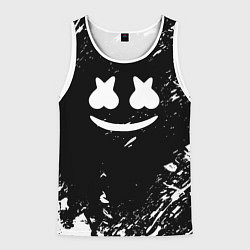 Мужская майка без рукавов Marshmello брызги красок