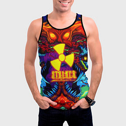 Майка-безрукавка мужская Stalker монстр чернобыля, цвет: 3D-черный — фото 2