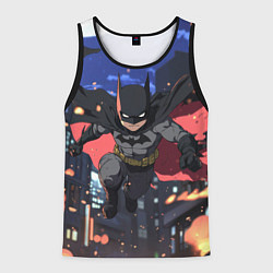 Мужская майка без рукавов Злой Бэтмен в полете