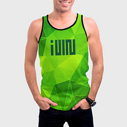 Майка-безрукавка мужская Gidle green poly, цвет: 3D-черный — фото 2