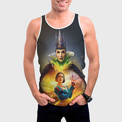 Майка-безрукавка мужская Белоснежка и Мачеха, цвет: 3D-белый — фото 2