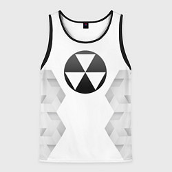 Майка-безрукавка мужская Fallout white poly, цвет: 3D-черный