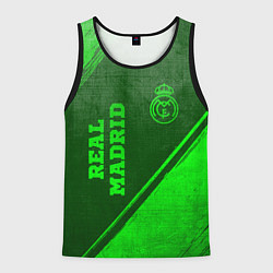 Мужская майка без рукавов Real Madrid - green gradient вертикально