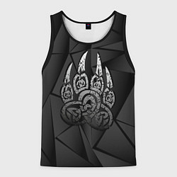 Мужская майка без рукавов Велес лапа медведя