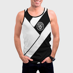 Майка-безрукавка мужская Манчестер Юнайтед геометрия, цвет: 3D-черный — фото 2