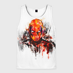 Мужская майка без рукавов Дэдпул краски