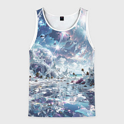 Мужская майка без рукавов Фантастическая неизвестная планета