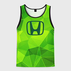 Майка-безрукавка мужская Honda green poly, цвет: 3D-черный