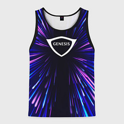 Майка-безрукавка мужская Genesis neon energy, цвет: 3D-черный