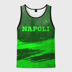 Майка-безрукавка мужская Napoli - green gradient посередине, цвет: 3D-черный