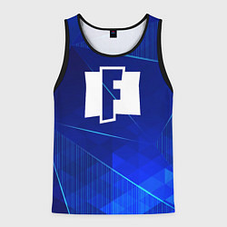 Мужская майка без рукавов Fortnite blue poly